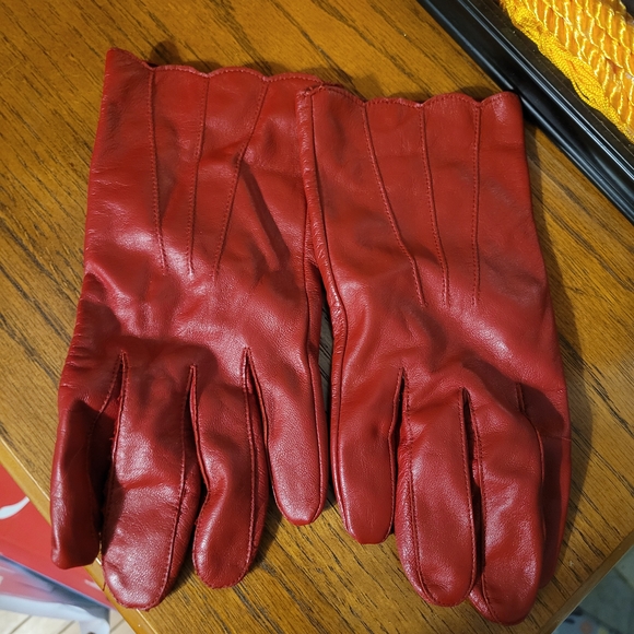 kmart Accessories - Chic Red Leather Gloves for Women